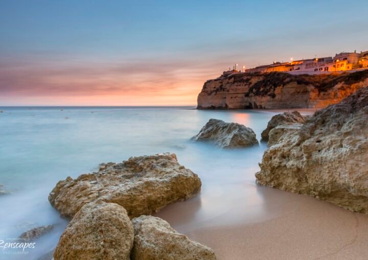 Zonsondergang Praia do Carvoeiro