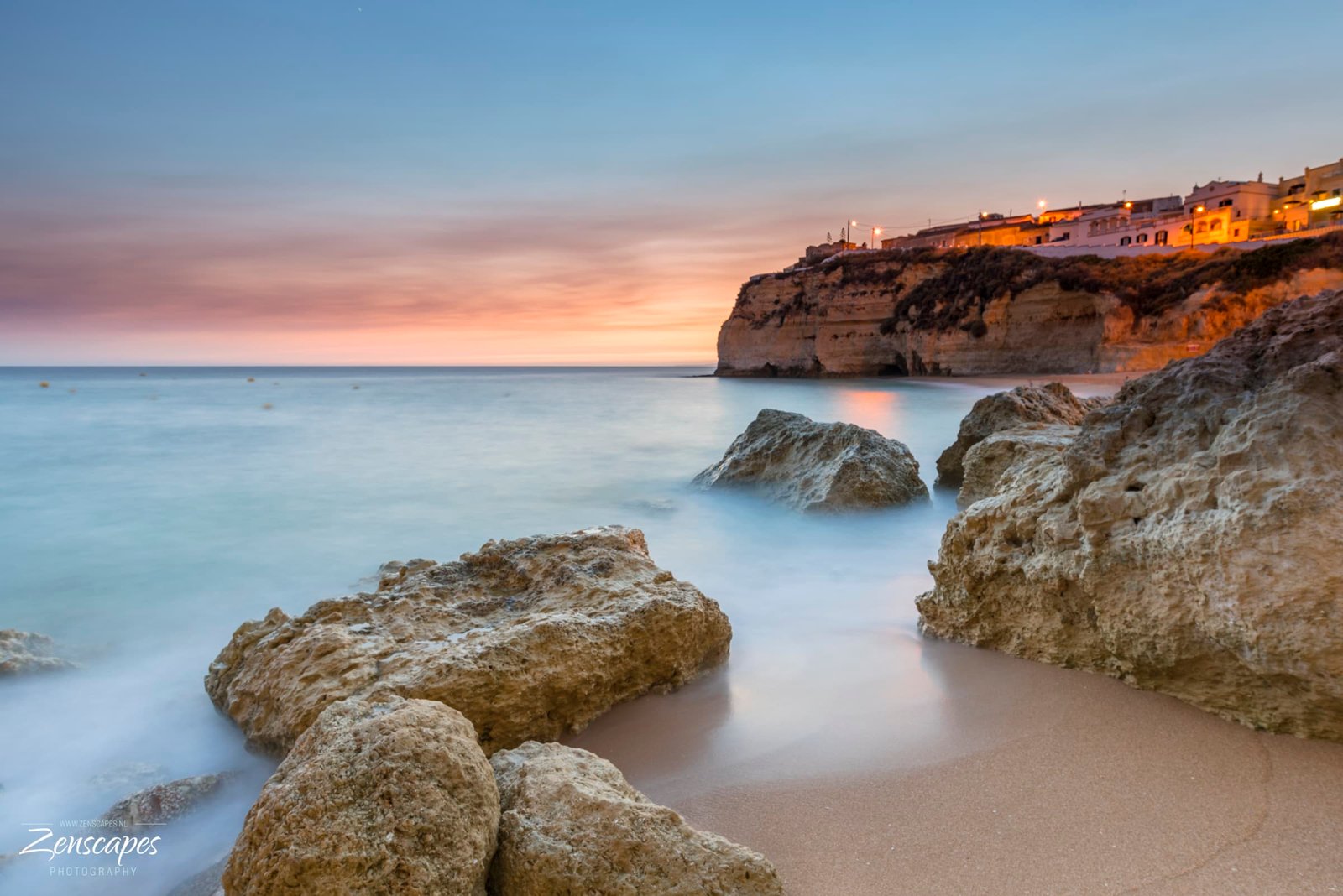 Zonsondergang Praia do Carvoeiro