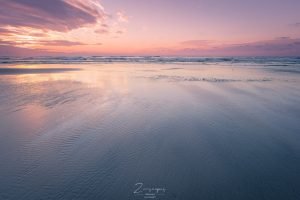 Zonsondergang op het strand op Terschelling - Midsland aan Zee