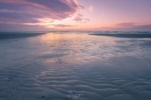 Zonsondergang op het strand op Terschelling - Midsland aan Zee