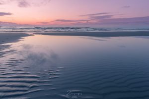 Zonsondergang op het strand op Terschelling - Midsland aan Zee