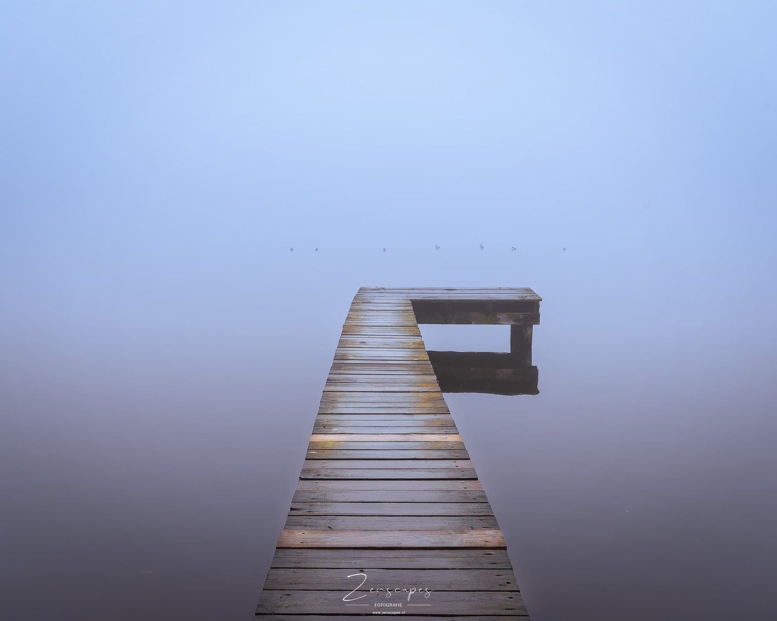 Steiger aan het meer - Fotograferen in mistige omstandigheden